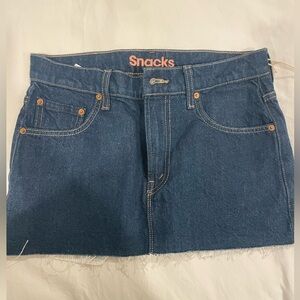 Mother denim mini skirt